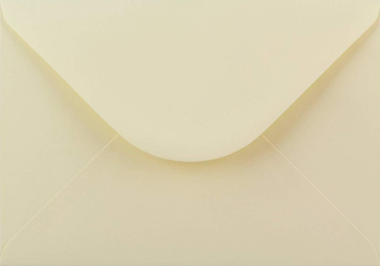 C5 Coloured envelopes for A5 Greeting Cards Christmas Cards Wedding Invitation Crafts 162x229mm- Pack of 12 envelopes (Cream)