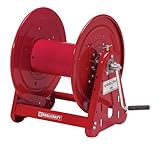Reelcraft CA30112-CS Heavy Duty Hand Crank Cable Storage Reel, Heavy Gauge Steel, Red