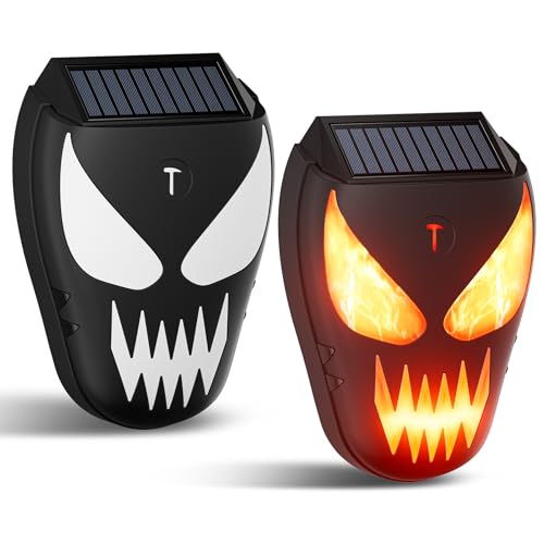 Solar Coyote Deterrent Predator Lights - Nocturnal Animal Repeller with