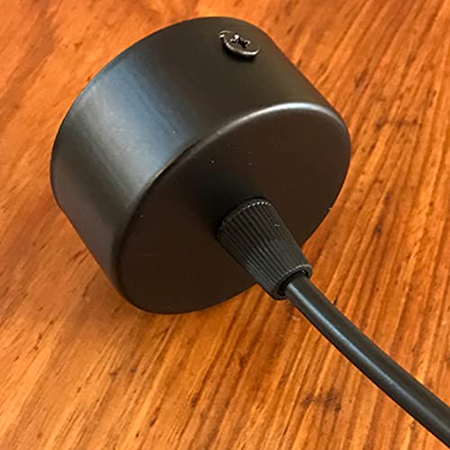 Candelier minimalista LED para barra de cocina moderna lámpara colgante negra de 40cm 7