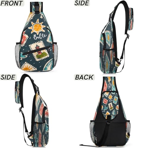Bolso tipo sling unisex para senderismo y uso diario miniatura 6