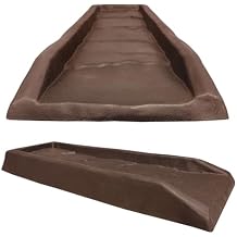 Master Mark Splash Block, Decorative Gutter downspout Extensions, Splashguard, Foundation Water Diverter, Rain Gutter Guard, Plastic 24 2 Pack Chocolate