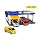 Dickie Toys - S.O.S Station für Kinder ab 3 Jahre (31x22 cm) mit 3 Spielzeug-Autos (Polizeiauto, Krankenwagen, Feuerwehrauto), Feuerwehr- & Polizeistation mit Licht & Sound, inkl. Batterienrien