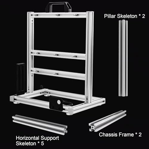 Gabinete para PC de prueba con chasis abierto de aluminio, soporte para placa base ATX y refrigeración por aire o líquida, diseño modular vertical para overclocking miniatura 6
