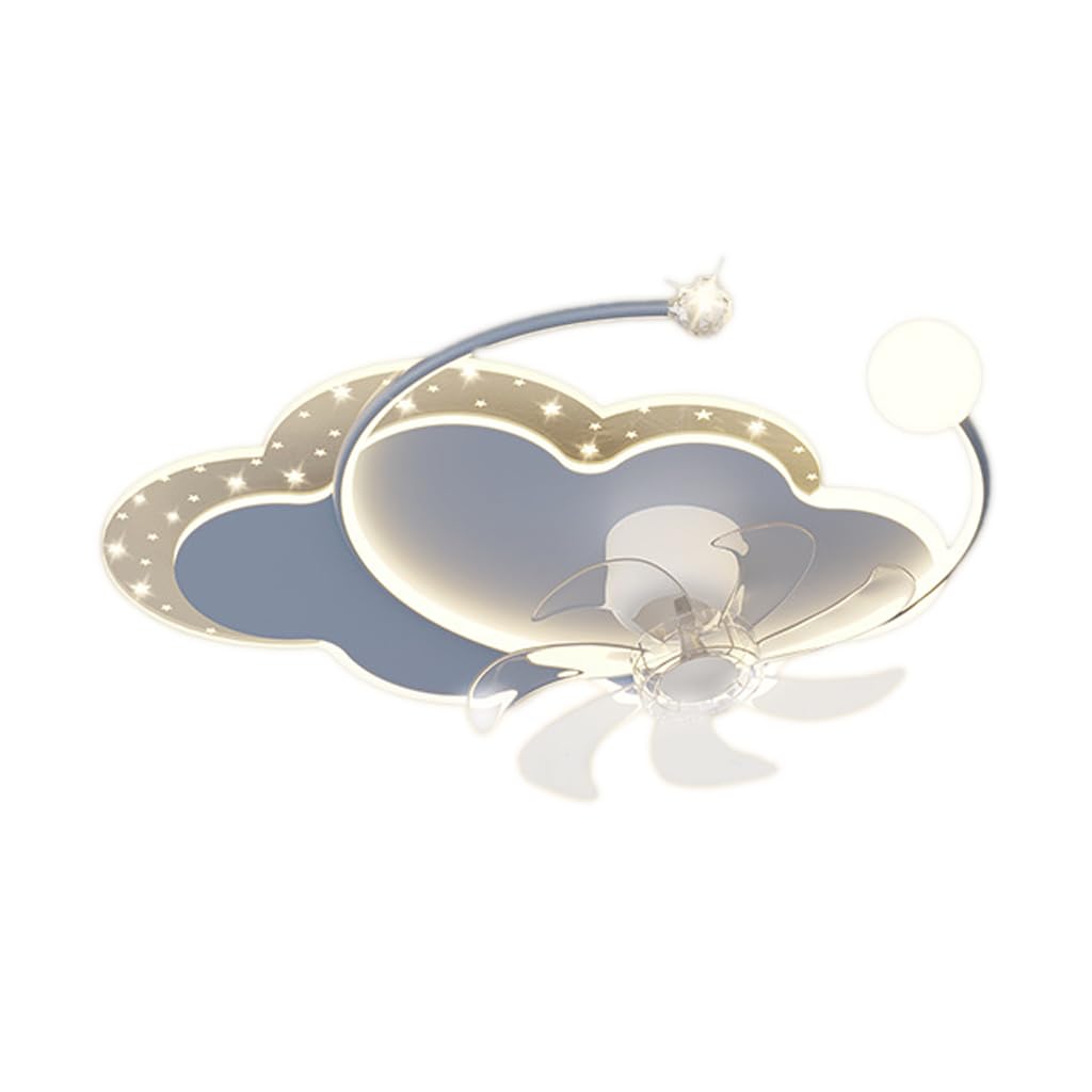 HXYSXHJUO Fan light living room swinging head electric fan chandelier ceiling