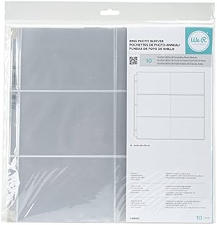 We R Memory Keepers 12 X 12 inch (6-4 X 6-Inch Pockets) 3-Ring Album Photo Sleeve Protectors, 10 PK
