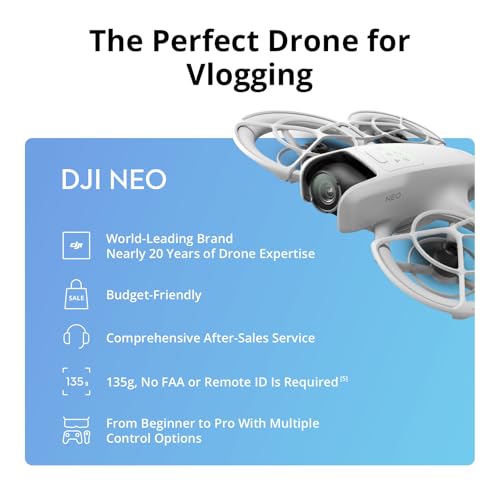 DJI Neo Fly More Combo, Mini Drone with 4K UHD Camera for Adults, 135g Self Flying Drone that Follows You, Palm Takeoff, Subject Tracking, QuickShots, Stabilized Video, with RC-N3 and 3 Batteries image 6