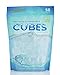 Urban Essentials Reusable Ice Cubes - Quick Freeze Clear Plastic Square Ice cubes With Resealable Bag Clear Cubes Pack Of 56
