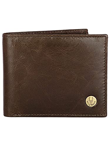 WildHorn Leather Wallet for Men, New Crunch Brown, Classic3