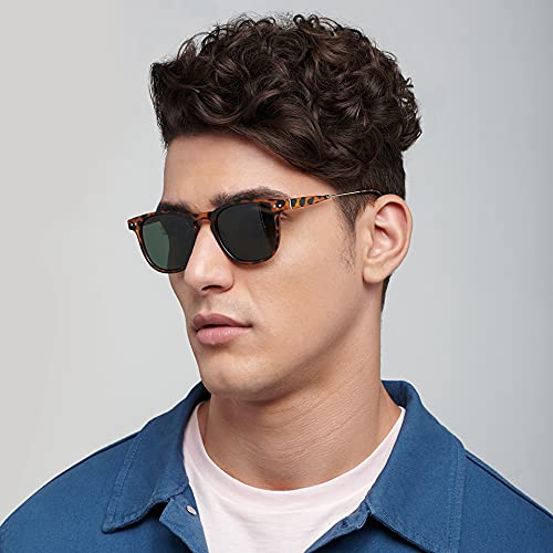 Image of Vincent Chase By Lenskart | Full Rim Round Stylish Sunglasses | Polarized and UV Protected | For Men and Women | Large | VC S14089