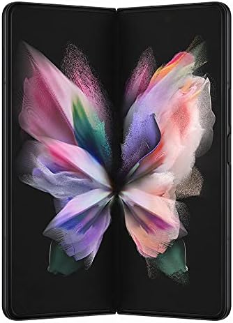 Samsung Galaxy Z Fold3 5G Phantom Black 256GB - 7.6 Inch 120 Hz Folding Display and 6.2 Inch Cover Screen, 12MP+12MP+12MP Rear Camera, IPx8 Water Resistance, Flex Mode (CAD version & Warranty SM-F926WZKAXAC)