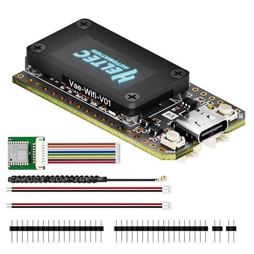 Heltec ESP32 LoRa 32 V4 Development Board with OLED Display and L76 GNSS GPS Module 27dBm High Power ESP32 S3 SX1262 Chip for Meshtastic WiFi IoT Devices Arduino Smart Home Wireless Communication