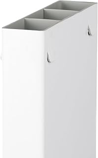 Weatherables Fence Rail Replacement – Ribbed Blank Rail Replacement for Vinyl Fencing, Versatile Vinyl Outdoor Fence Replacement Part (White, 1.5” x 5.5”)