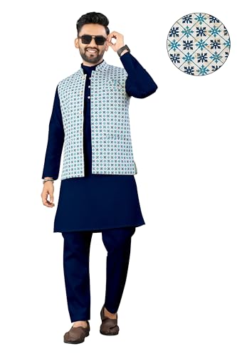 Image of Trustous Traditional Men's Kurta Koti Set (3 PCS SET)