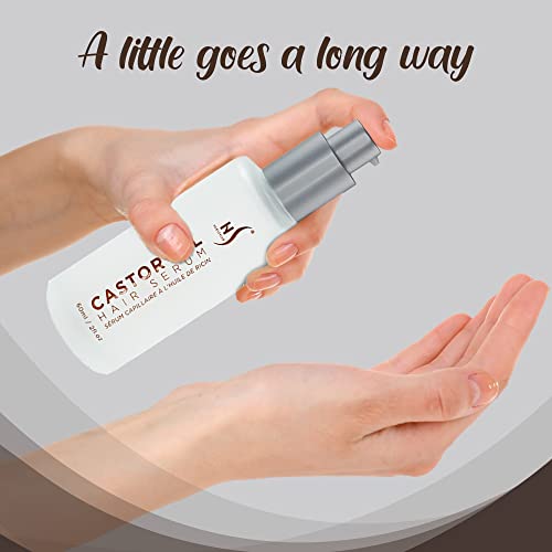 Herstyler Castor Oil Hair Serum For Hair Growth - Hair Shine Serum With Vitamin E - Hair Growth Serum - Argan Oil Hair Serum For Frizzy Hair - Vitamin E Hair Serum For Silky Hair #TOP6