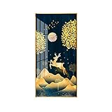 LUYIYI Kristallporzellan-Malerei-Handwerks-Portal-dekorative Malerei-vertikale Versions-Licht-Luxusatmosphären-Korridor-Gang-Wandgemälde-Moderne abstrakte Malerei (Color : B, Size : 70 * 140cm)