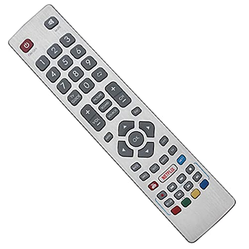 Replacement SHW/RMC/0115 Sharp Aquos TV Remote Control for Aquos Sharp 4K 3D HD Smart TV with Netflix/Youtube/NET+ Button