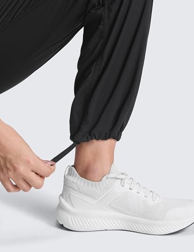 CRZ YOGA Lightweight Straight Leg Workout Pants for Women 28"/30" Casual Ruched Work Gym Athletic Joggers with Pockets4