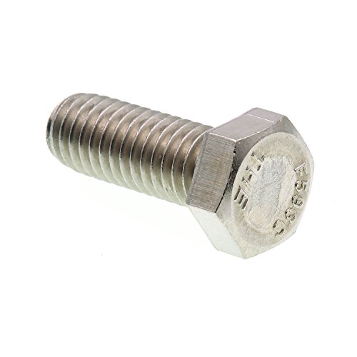 Boulons à tête hexagonale 3/8-16 x 1 po en acier inoxydable 304 pour fixations, lot de 25