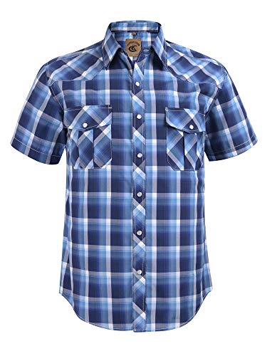 Chemise de travail manches courtes homme vêtement casual uni taille 2XL