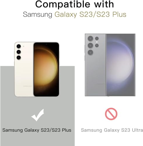 Image of Skinomi Camera Lens Protector Compatible with Samsung Galaxy S23 5G [Anti-Scratch] Premium Tempered Glass Film Aluminum Alloy Lens Ring Cover, Gold Titanium