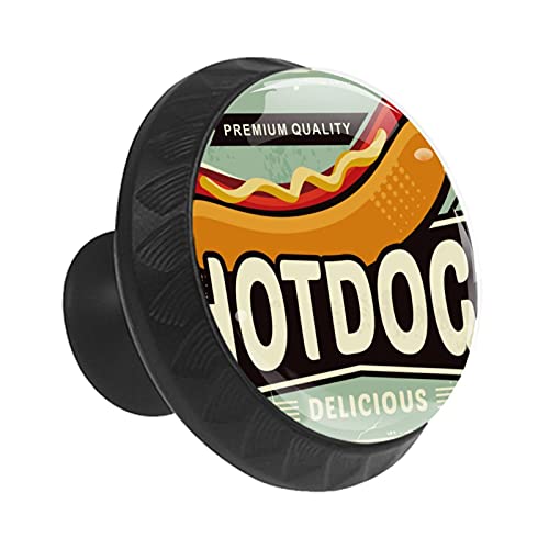 Boutons de tiroir ronds pour commode de chambre à coucher lot - 3
