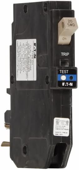 CHFAFGF120PN Plug-In Mount Type CH Combination Arc and Ground Fault Circuit Breaker 1-Pole 20 Amp 120 Volt AC