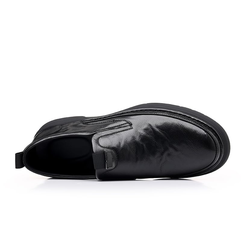 Men's Genuine Leather Classic Slip-on Shoes Oxford Shoes One-Step Business Casual Leather Shoes Work Shoes Loafers Top Cowhide Spring Derby Shoes2