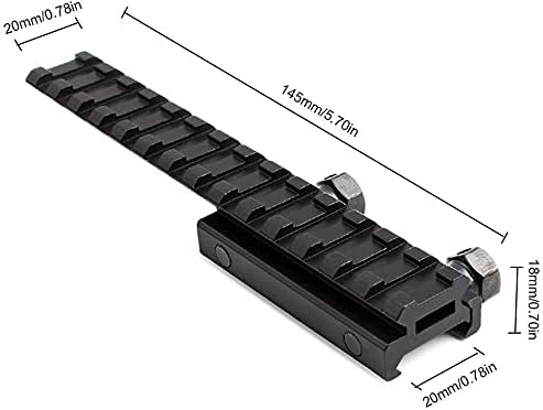 20 Mm Aluminium Rail QD Moer Handvast Valken Riser Mount V-Tactical, 1 Zoll, 14 Slots Für Picatinny 1 4 Inch Picatinny Riser Moe Picatinny