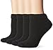 Dr. Scholl's Women's 4 Pack Diabetic and Circulatory Low Cut Socks, Black, Shoe: 4-10