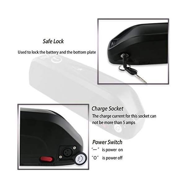 Joyisi Ebike Battery, 52V 48V 36V 