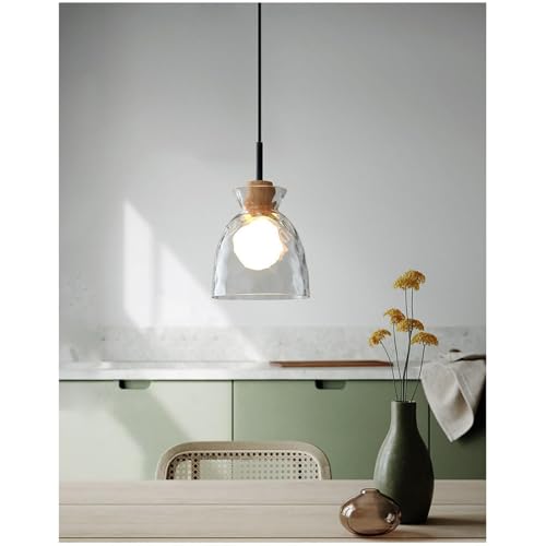 Lustre en verre réglable pour optimiser l'éclairage des plafonds bas - 8