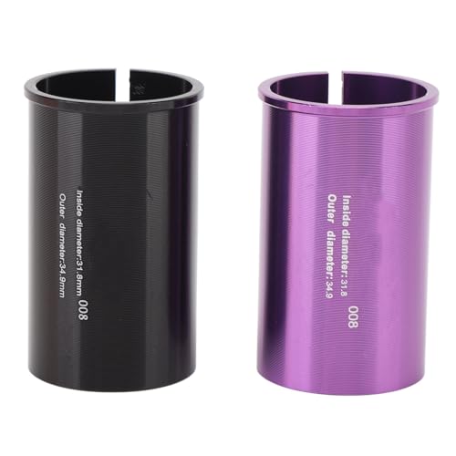 サイクルシートポストシムアルミ合金強化パフォーマンスシートポストチューブアダプター削減スリーブシムマウンテンサイクルロードサイクル用 (31.8〜34.9mm)