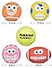 TONGKTAI Quietschende Hundebälle, [4 Pack] Latex Hunde Quietsch Spielzeug, 2,7'' Weiche Bouncy Fetch Bälle für Mittlere Kleine Haustiere Interaktives Spielen