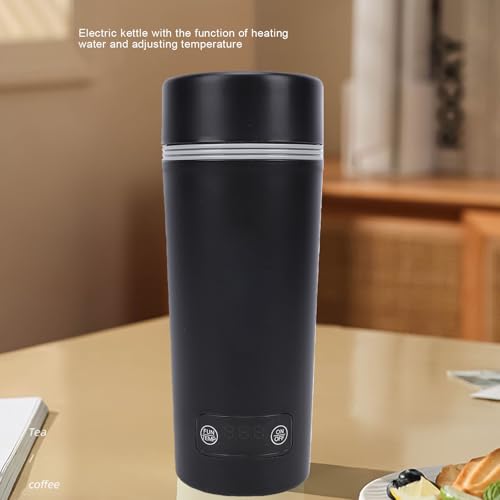 Taza eléctrica compacta de acero inoxidable 350ml con LCD miniatura 6