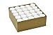 Produktbild 100 Teelichte Acryl Cup Weiß transparente Hülle Brenndauer 4 Stunden Sparpack