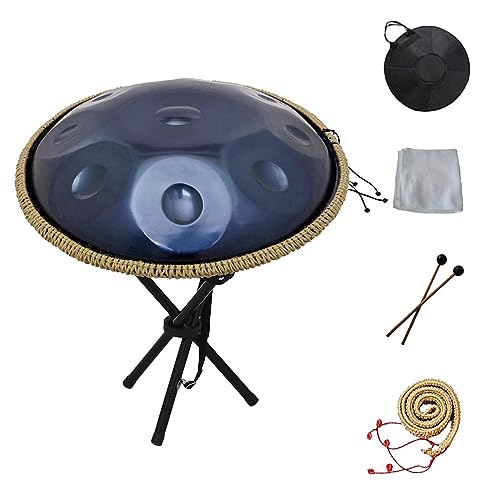 Handpan Drum 440HZ en D Menor 9 Notas Azul 22 Pulgadas miniatura 1