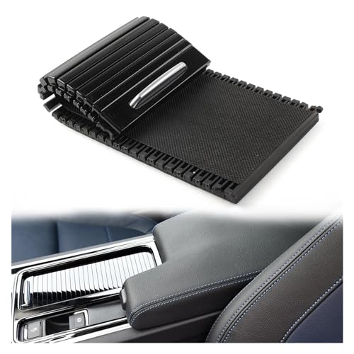 Plaque de console centrale Jaguar F-PACE XE XF | Support de gobelet noir Premium