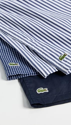 Lacoste Men's Cotton Poplin Boxers 3 Pack4