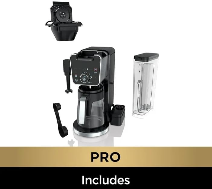 Niinjaa Dual Brew Coffee Maker Pro Specialty Coffee System, Multiple Brew Styles, Built In Frother, Adjustable Reservoir, color Black (modelo CFP 301)