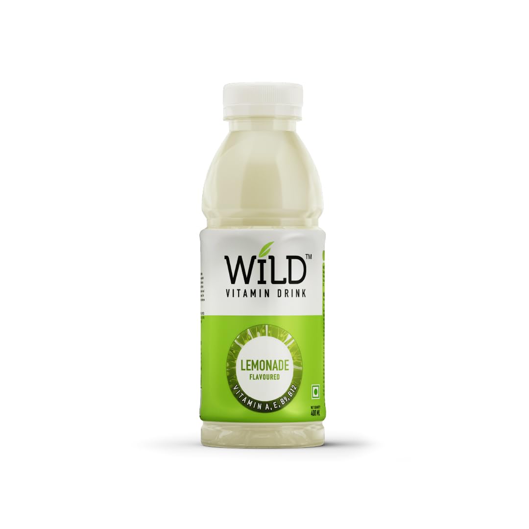 Wild Vitamin Drink (400 ml, Pack of 12) - Lemonade Flavoured Hydration Drink, Contains Antioxidant Vitamin C, Vitamin B3, B5, B6, and B12, Ready To Drink, For Everyone, For Anytime-image-20