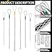 Yaocom 6 Pcs Cable Puller Socks 4-25 mm Cable Pulling Sock Grip Kit Eye Mesh Wire Grip Cable Puller Wire Mesh Cable Grip Galvanized Steel Wire Pulling Tools for Light and Heavy Cables