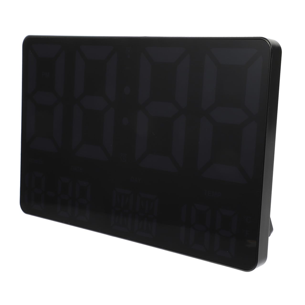 DOITOOL Reloj de Pared Digital Grande con Pantalla LED Termómetro Integrado Sensor de Presión Atmosférica y Funciones de Alarma Calendario y Regresiva para Salón y Oficina