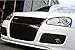 Badgeless Euro Sport Honeycomb Hex Mesh Grill Red Black For VW GTI Jetta MK5 5 06-09
