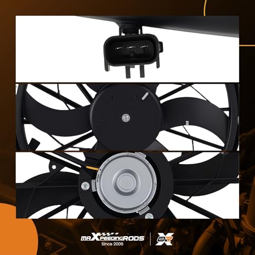 Image of maXpeedingrods Radiator Cooling Fan Assembly for Jeep Grand Cherokee 4.0L 2004 (submodel: Laredo, Limited,Special Edition), 52079528AD 620041 52080127AA