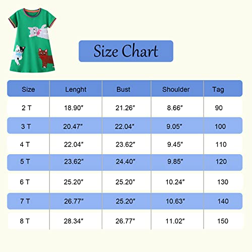 Baby Girl Animals Clothes Summer Dresses For Baby Girls Little Girl Casual Clohtes For Spring Summer Casual Dress For Little One Cute Girls Dresses With Cat Print 3T(Cat221, 3T) #TOP5