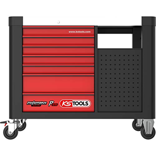 KS Tools 835.5279 PERFORMANCEplus XL-Werkstattwagen P35 mit 12 Schubladen, bestückt mit 279 Werkzeugen in 5 Einlagen für 5 Schubladen – Bild 3