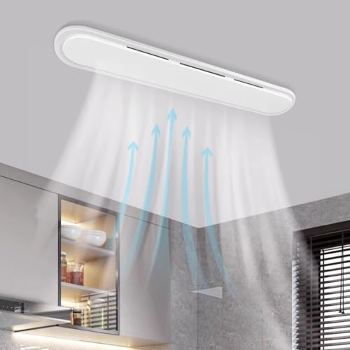 Ventilador de ventilación tira larga 93 x 15 cm, extractor para cocina y baño, ventilador para techo de placa de yeso miniatura 5