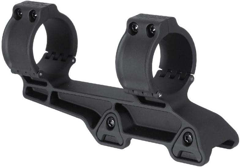 Dual Ring Cantilever 34mm Tube Diameter Ring Scope Mount Base，1.70" Optical Center Height，2″ Offset Scope Mount，0 MOA，1.3″ Width，For 20mm Pic Rail System Mounting，Anodized Finish 7075-T651 Aluminum