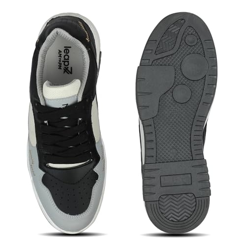 Image of Liberty LEAP7X Black Casual Sneakers for Men